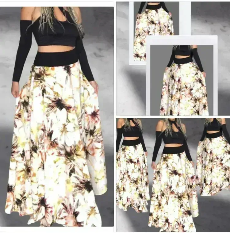 Dlouhá sukně - maxi sukně BOROS SK-L-FLWYE1